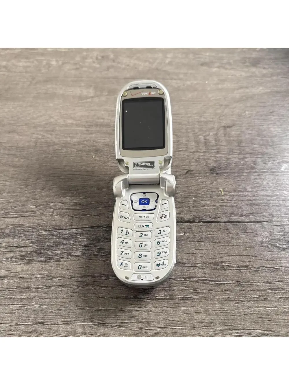 LG VX8100 - Blue and Silver ( Verizon ) Rare Cellular Flip Phone